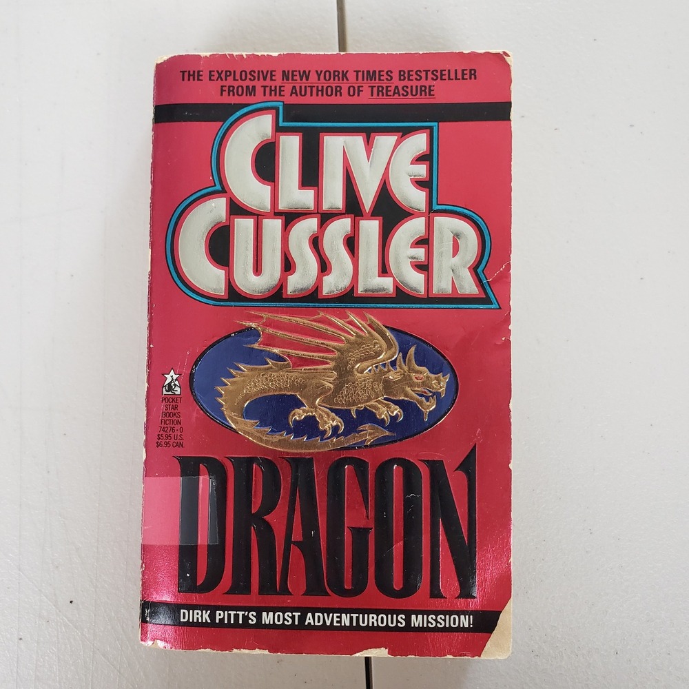 Dragon Clive Cussler Dirk Pitt Adventure Paperback 1991 Pocket Star Books